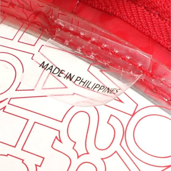 Michael Kors Medium Rhea Clear Zip Backpack Translucent Red Trim Logo MSRP $228 - Picture 8 of 8